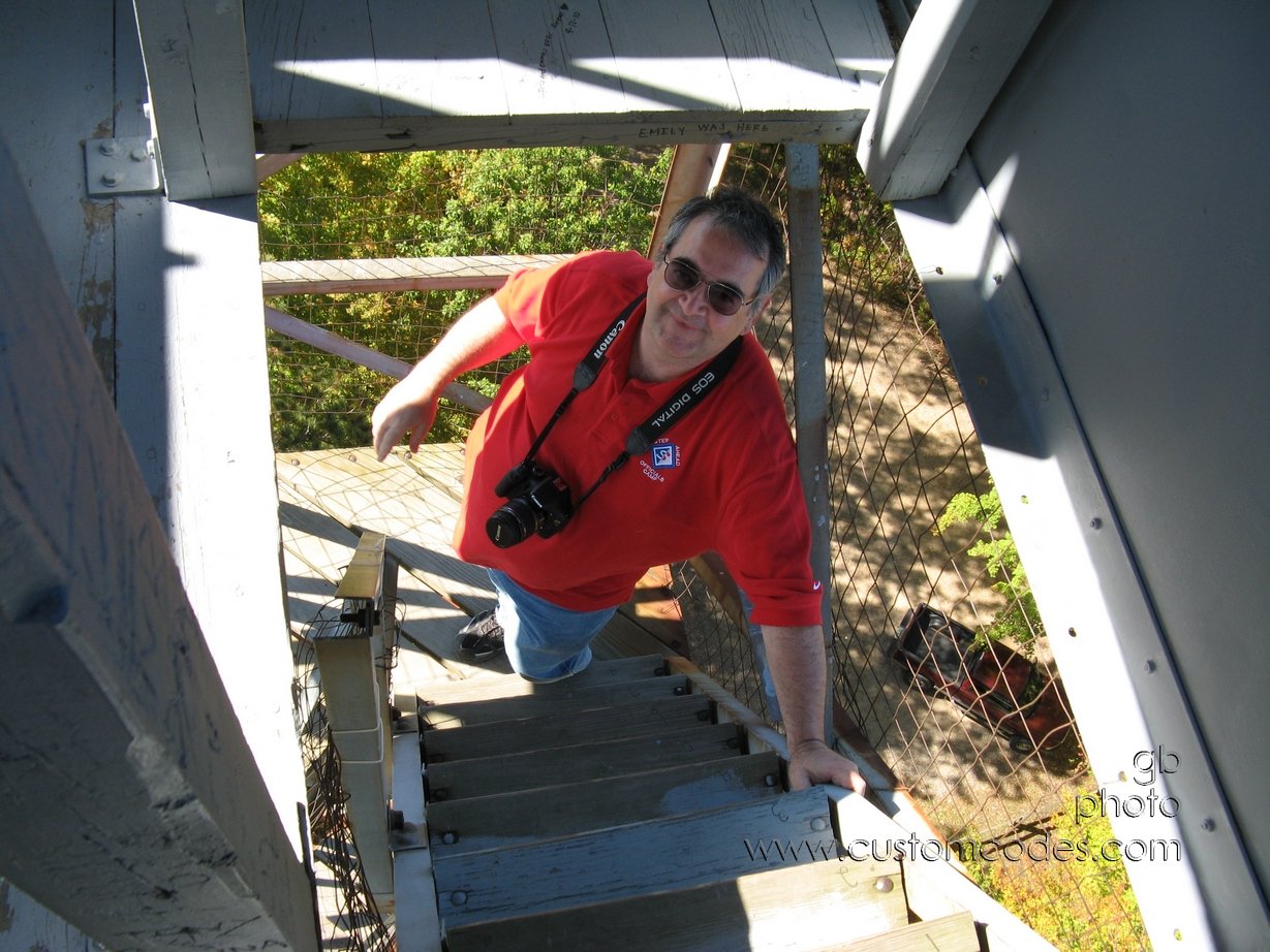 MountainWIFireTower1stFlightDown