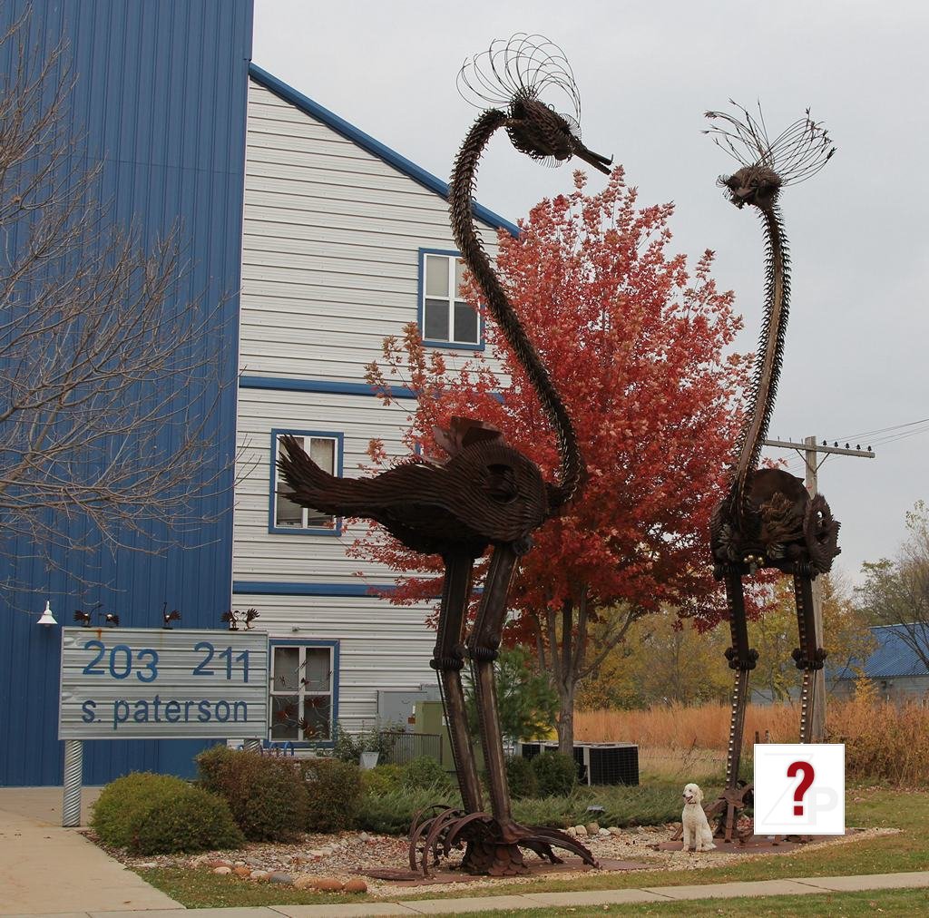 giant metal birds